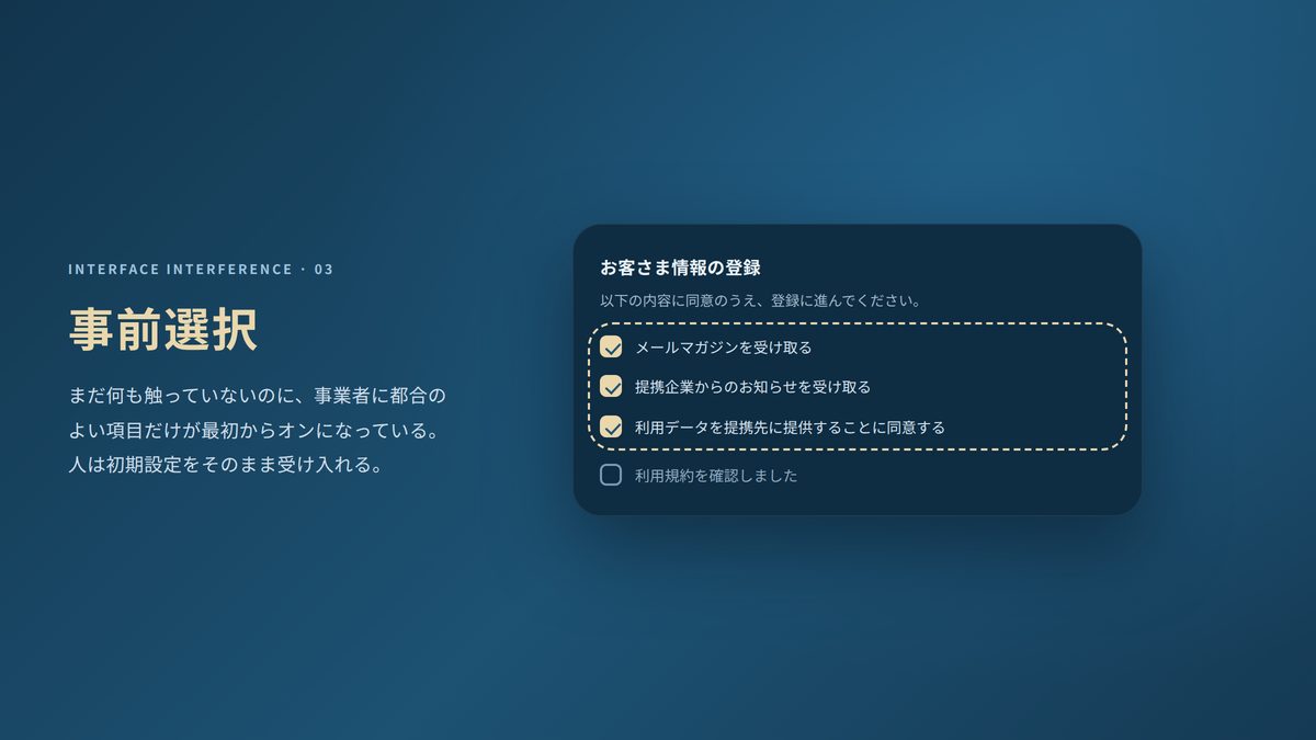 種類3 事前選択